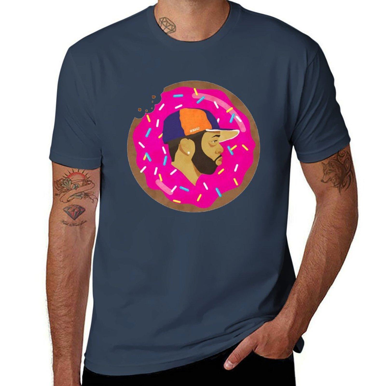 J Dilla Dj Tshirt Retro Style Print Casual Top S