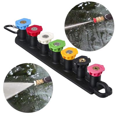 1 Set Pressure Washer Tips with Nozzle Holder Pressure Washer Nozzle Quick Change 45295