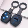 Key Fob Cover for Ford Focus C-Max Mondeo Fiesta MK3 MK4 MK5 MK7 with Keychain Anti-Scratch Surface Shockproof Structure Soft Grip Texture