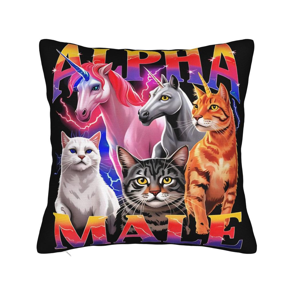 Candy Unicorn Party Pillow Cover Morden Pillow Case For Sofa Car Home Decor Comfy Cushion Cover Birthday Present