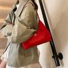 Large Capacity Underarm Bag Solid Color PU Leather Shoulder Bag Soft Women Hobo Bag  Gift