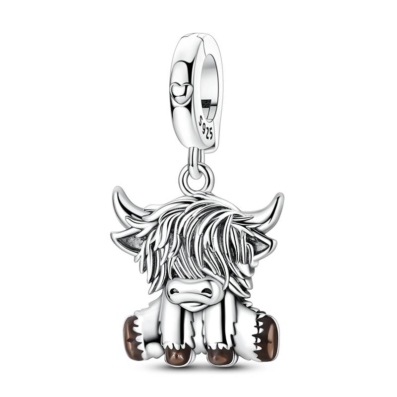 Charms Pendant 925 Silver Openable Closable Cat Nesting Doll Lucky Cat Beaded Fit Bracelet DIY Women Jewelry