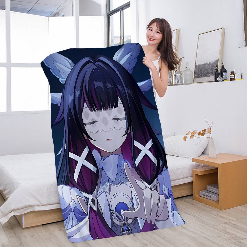 G-Genshin I-Impacts C-Columbinas Microfiber Blanket Quick Drying Beach Towels Oversized Printing Super Absorbent Pool Towel Blanket