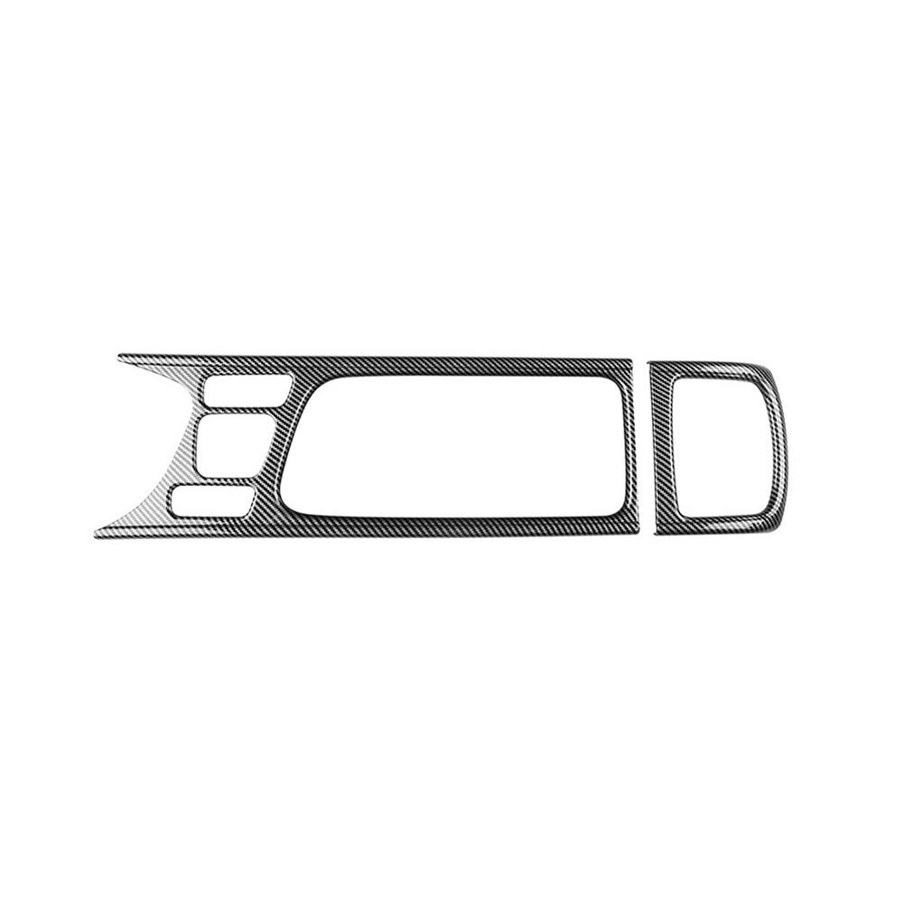 Carbon Fiber Center Console Water Cup Holder Decoration Cover Trim Stickers For Toyota Yaris CROSS 2021 2022 RHD