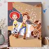 Disney Pearl Painting Toy Story Woody, Trish and Hearts Handmade diy Pearl Gemstone Painting Pictures Crafts Special Shape Home Wall Decoration