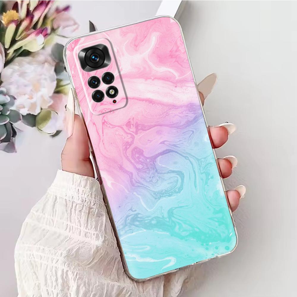 Soft TPU Case For Redmi Note 11 Pro Plus Case Butterfly Painted Phone Silicone Back Cover For Xiomi Redmi Note 11 Note11 Pro 11S