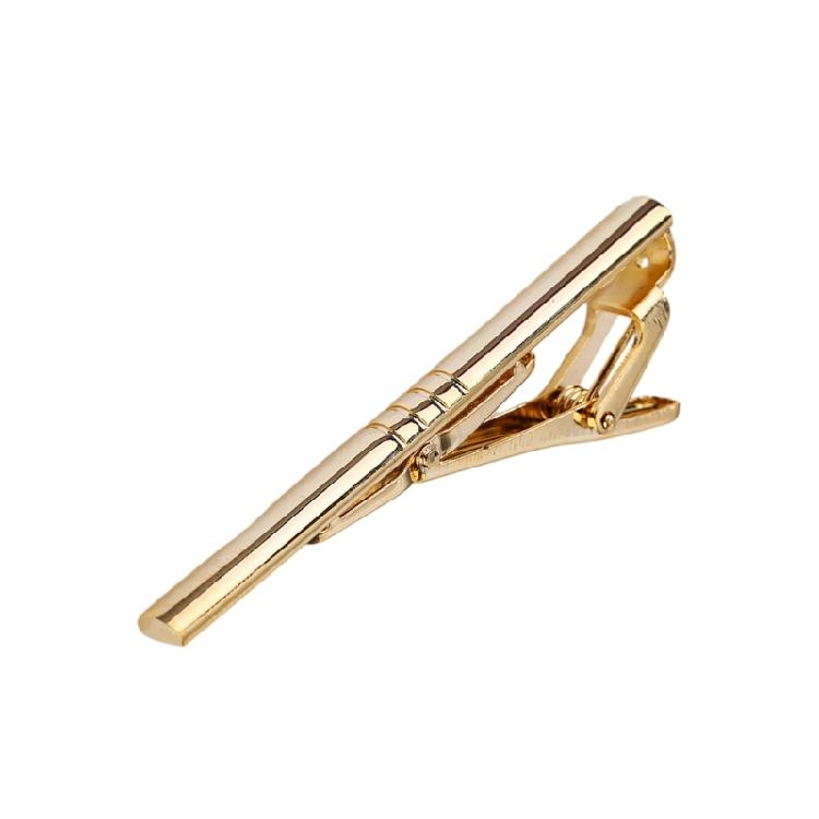 Heren Dasclip Bruiloft Feest Sieraden Messing Goud Standaard Das Nekdas Stang Clip