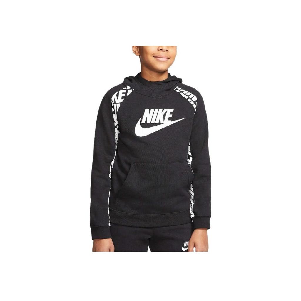 Nike Logo Letter Print Hoodie Kids hoodies Black CJ7888-010