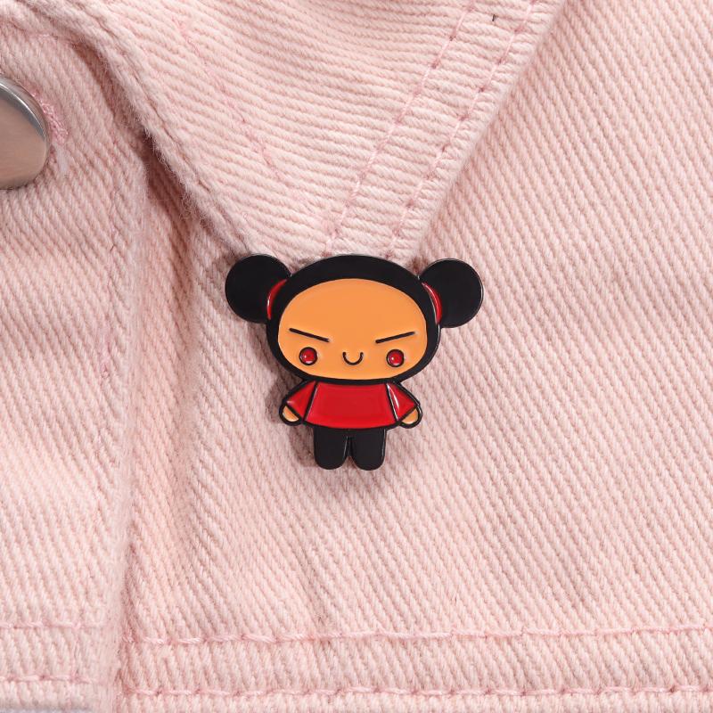 Cartoon Doll Hard Enamel Pins Popular Star Online Anime Brooch Lapel Badge Jewelry Accessory Gifts For Girls Friends