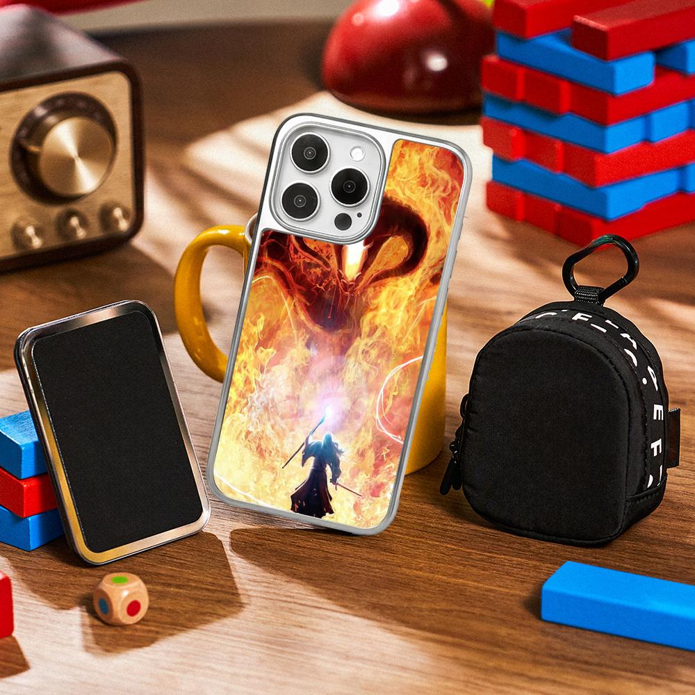 Lord R-rings Rohir-rim Cool Poster Phone Case for iPhone 16 15 14 13 12 11 Pro Max Sheepskin Silver-edged Protective Case