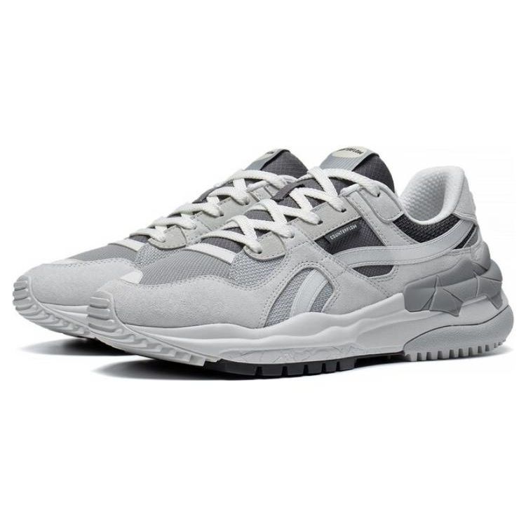 Li Ning Origin CF Breathable Wear-Resistant Low-Top Sports Casual Shoes Women sneakers Gray Black AGCT172-3