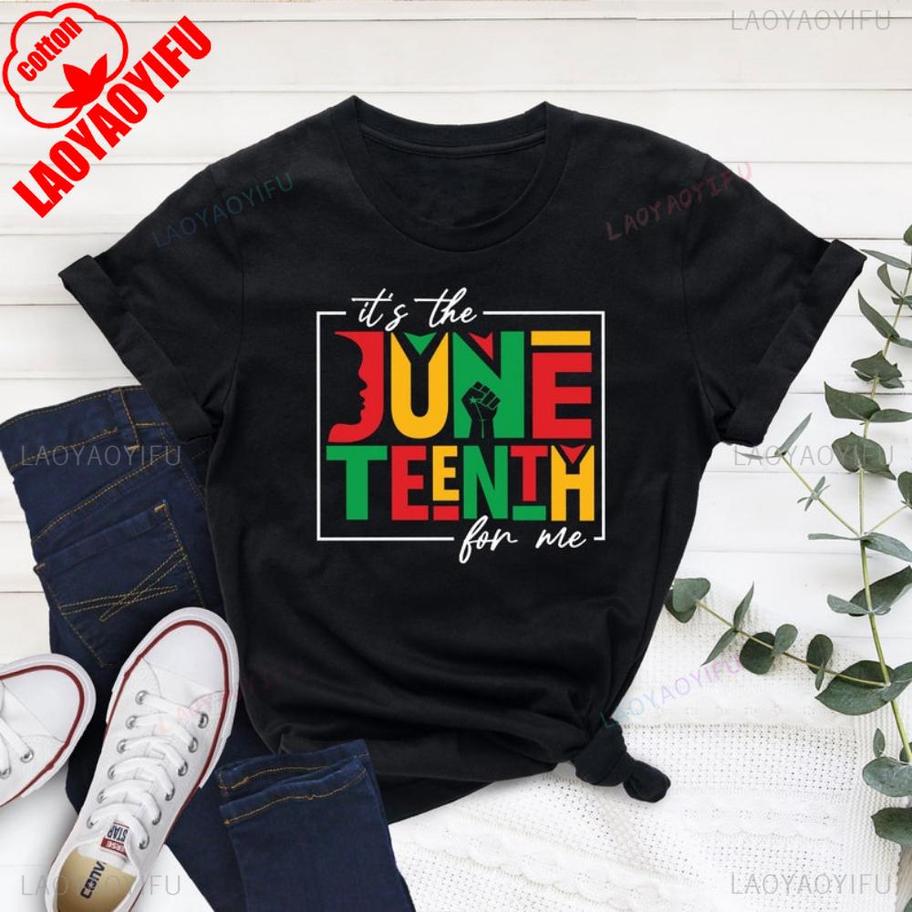 It's The Juneteenth for Me Shirt African Black History Shirt Black Lives Matter 1865 Juneteenth Tops Afro Woman Clothrs