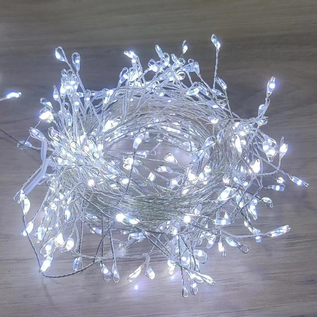 Solar Copper LED Firecracker String Lights – Multi-Function Christmas Tree Decorations