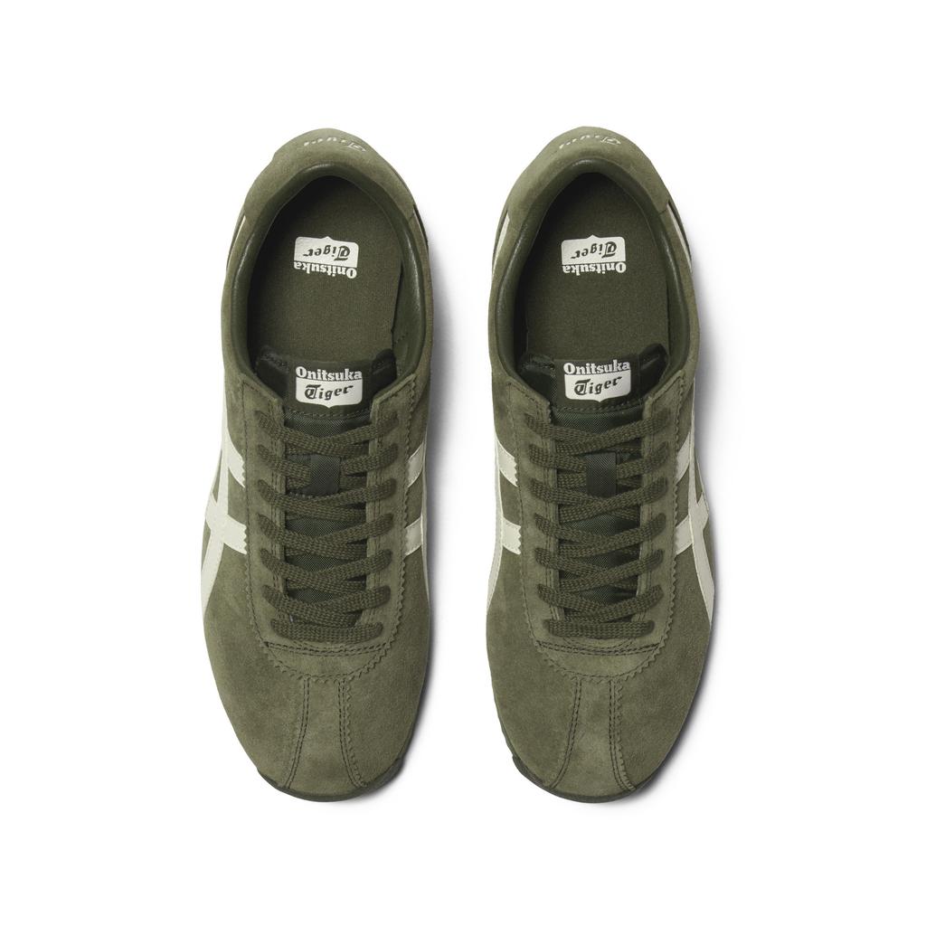 ONITSUKA TIGER Tiger Corsair Cow Split Leather Versatile Comfortable Low-Top Lifestyle Casual Shoes Unisex Sneakers Green 1183C555-300
