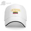 Lithuania Flag With Letter Baseball Cap Unisex Women Summer Unisex Hip Hop Caps Cotton Snapback Golf Hat Fishing Caps
