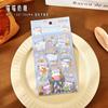 4sheets Kawaii Cartoon Animal Stickers DIY Diary Scrapbook Decor Journal Aesthetics Stationery Supplies