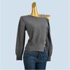 Design Sense Solid Knit Women Autumn 2025 New Gentle Temperament Chic Unique Sloping Shoulder Top