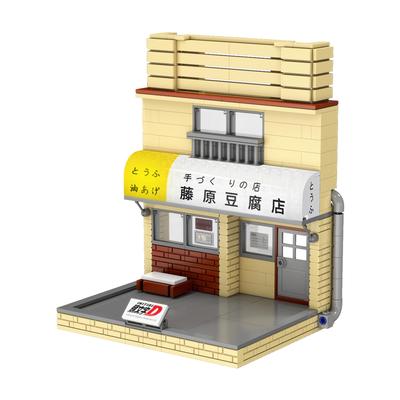 CaDA Initial D Maßstab Fujiwara Tofu Shop Initial D Offiziell Lizenzierte Bausteine 414 Teile Tofu 1/24 / (Fujiwara Laden)