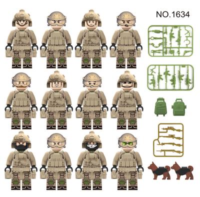 Longyan Special Forces Doll 1634 I bambini assemblano blocchi di costruzione giocattolo bambola militare arma