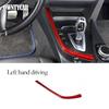 For BMW 3 4 Series F30 F31 F32 F35 2013-2019 Real Carbon Fiber Car Console Gear Shift Panel Decoration Cover Trim Stickers
