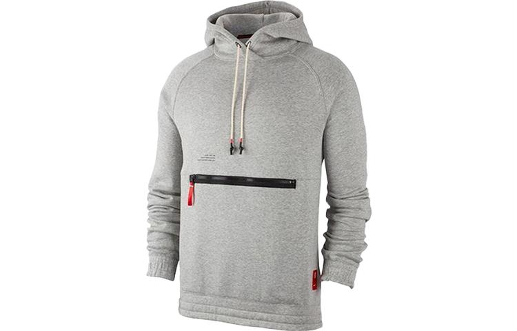 

Nike Kyrie Hoodie Basketball Thickened And Fleece Lined Knitwear Sweatshirt Men s Gray BV9298-063 XXXXL