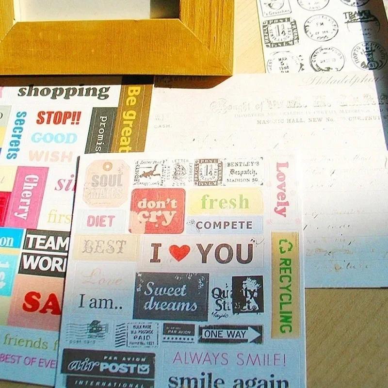 1 шт. Ретро Почтовый Штемпель Декоративная Наклейка для Писем Скрапбукинг Календарь Дневник Планировщик Карточка Случайный Цвет Монументальное Значение бежевый