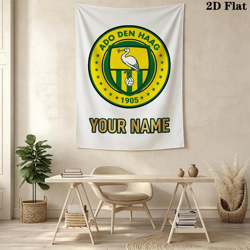 Custom Name Ado Den Haag Wall Tapestry Aesthetic Wall Hanging Printed Fabric Blanket Decorative Tapestries for Bedroom Living Room Home Decor