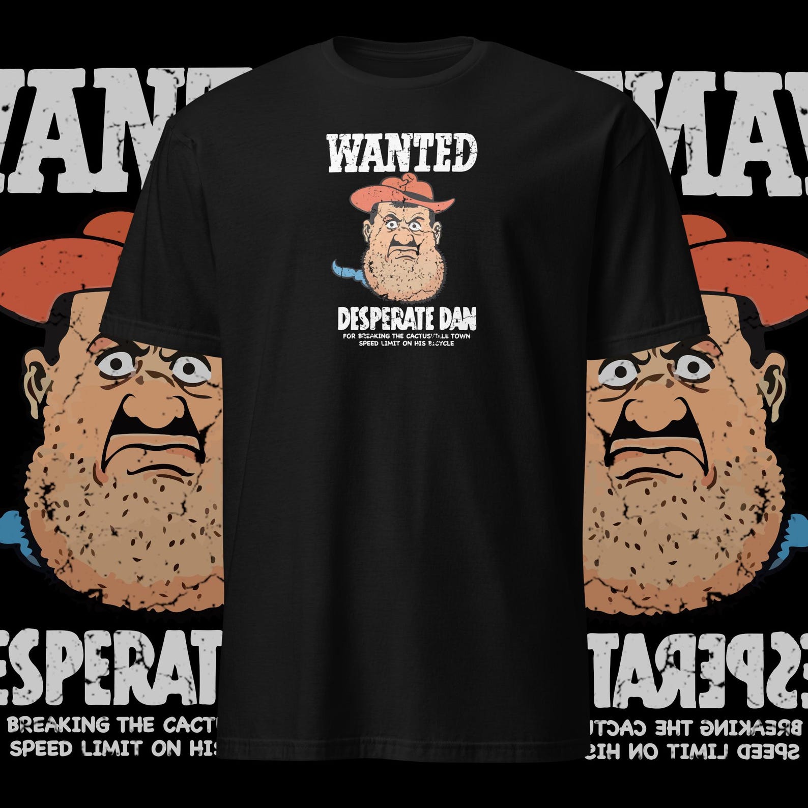 Desperate Dan T shirt Vintage Comics Streetwear S