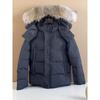 Big goose down jacket men's and women's real wolf hair couple parka Canada M coat