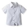 Boys' 2024 Summer Four-Piece Outfit: Short-Sleeved Shirt, Bib Shorts, Perfect for Children's Day and Birthdays