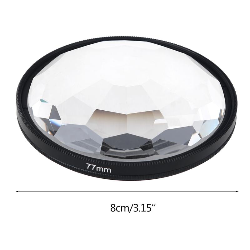 77mm Filter Colorful Prism Kaleidoscope Prism Variable Number Of Shooting Objects Gourmet Effect Wedding Slr