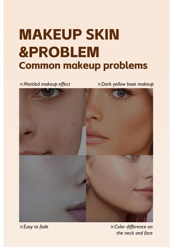 MAYCHEER Meixi'er Long-lasting Moisturizing Foundation Primer - Conceals, Durable, No Smudging