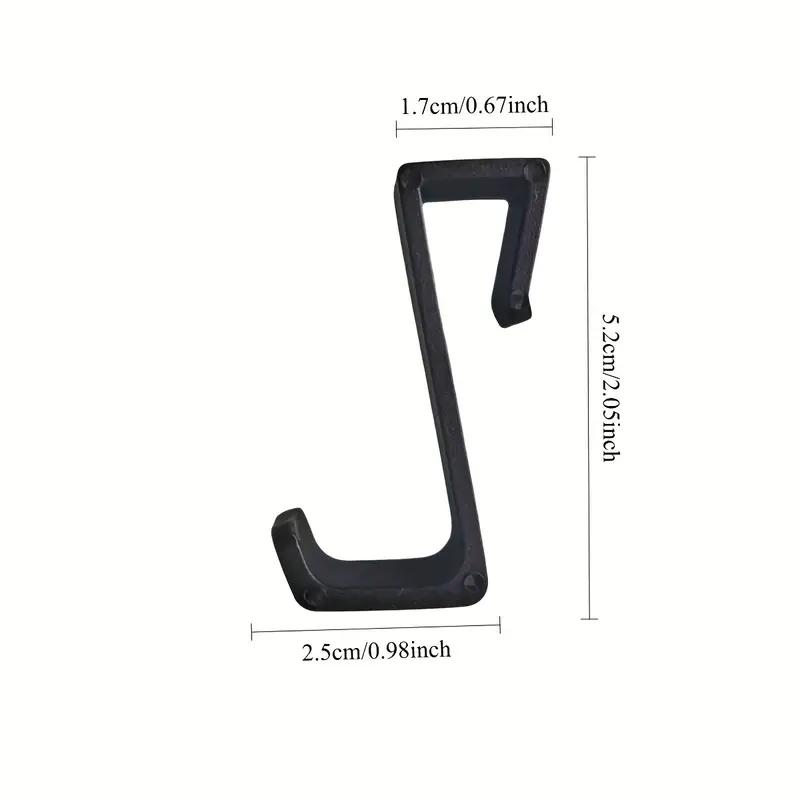 2 Streamlined Car Storage Hooks Compact Wall Mounted Glove Box and Interior Accessories Organizer Durable Plastic