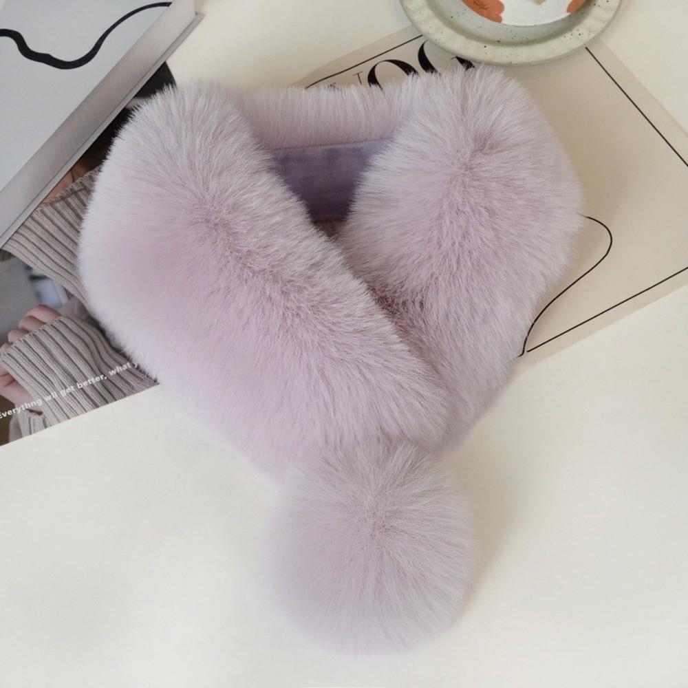 Soft Cross Neck Warmer Thickened Neck Warm and Shawl Casual Neck Collar