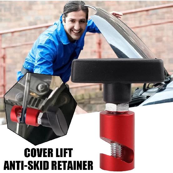 Zipelo Lift Support Clamp, Hood Strut Fixing Clamps with Brass Core, Shock Prop Strut Stopper Retainer for Car Hood, Spark Plug Gap Gauge Tool,