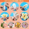 ShinyWay Crafting Mall Fluffy High-Density 114-Piece Artificial Flower Set 10 Colors Wire 6mm 30cm Florist Tape Glue Sticks Bouquet Skeleton Art DIY