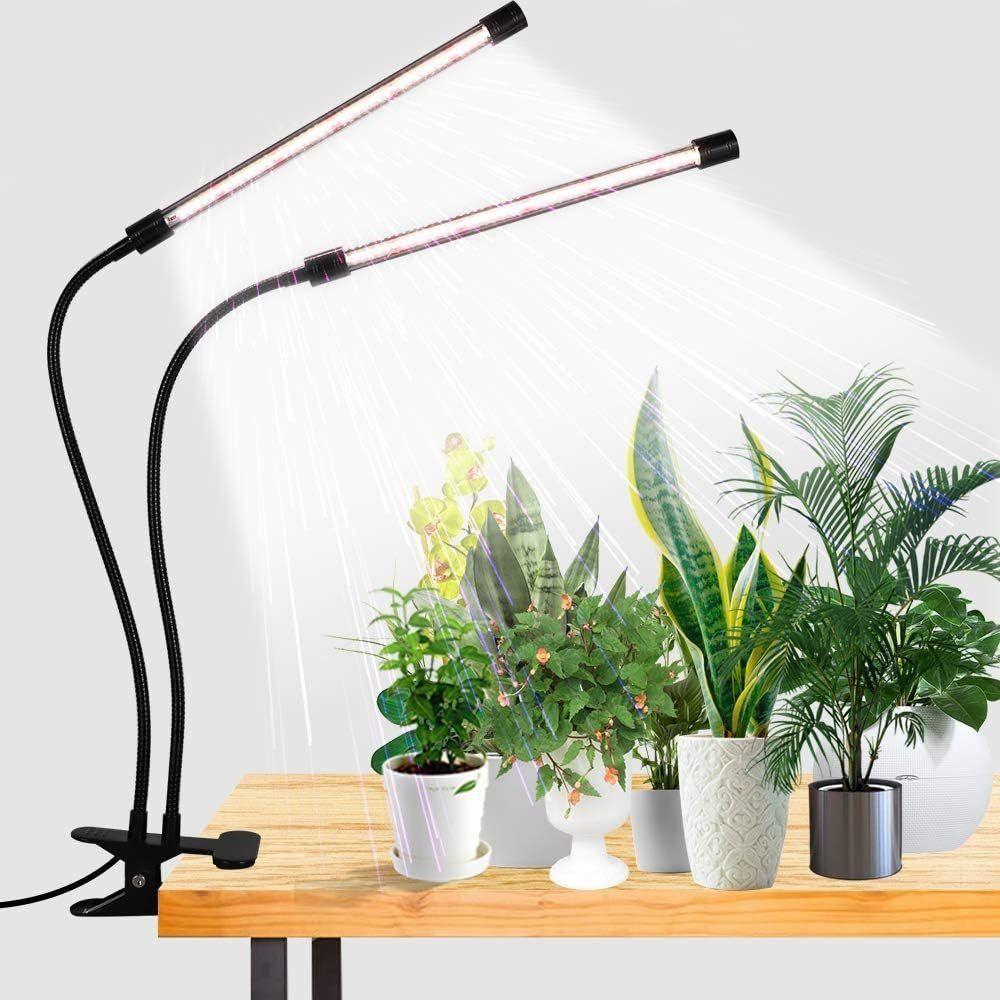 Full Spectrum Clip Grow Lamps 2/3/4 Heads Potted Plant Lamp Hydroponic Lights  Seedling Grow Tent