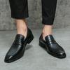 Men Brown Loafers Thick Sole Platform Height Increase Black Classic Business Office Dress Prom Tuxedo Party Shoes