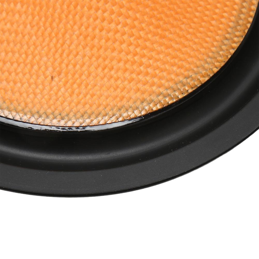 2PCS Orange Paper Speaker Cone 1 Inch Bore & 6 Inch Outer Dia Drum Paper Speaker Repair