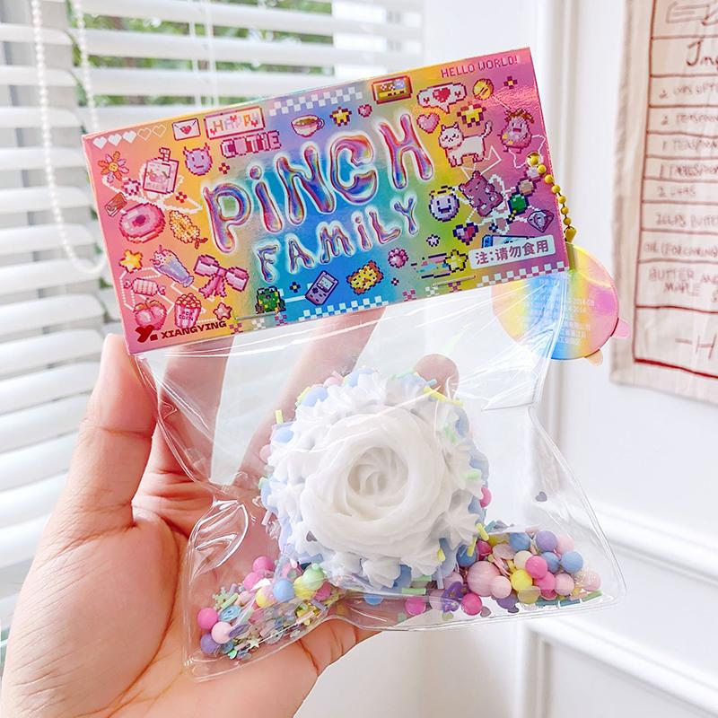 Cake Food Stress Relief Squeeze Party Kids Fidgeting Girl Baby Soft Super Shapeable Pinch Toy Party Favors Christmas Halloween