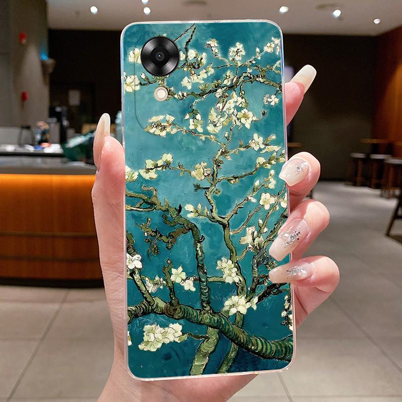 Jelly Case For OPPO A17K A17 CPH2477 CPH2471 Capa Flower Butterfly Bow Phone Cases OppoA17 A 17 17K 4G Soft Silicone TPU Cover