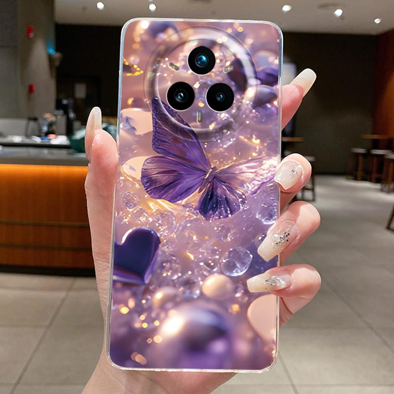 For Realme 14 Pro Plus 5G Case Luxury Flower Soft Slim TPU Phone Housing For Realme 14 Pro 14Pro+ Funda Transparent Back Covers
