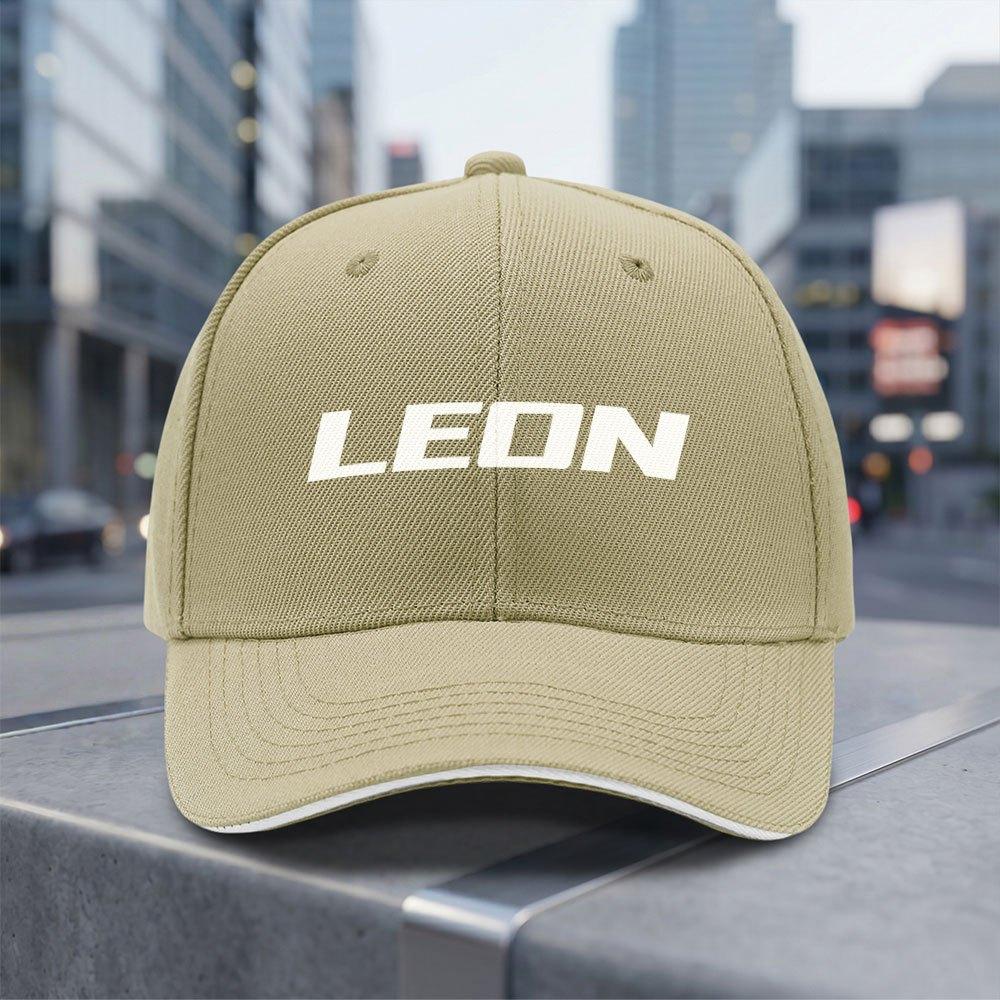 LEON Adjustable Baseball Cap Lightweight Breathable AllSeason Cap with Iconic LEON Logo Hand Washable