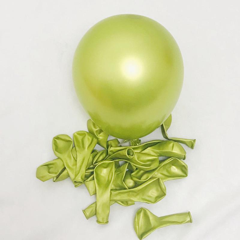 Metallic Latex Balloon Set for Birthdays, Weddings, and Holiday Decor