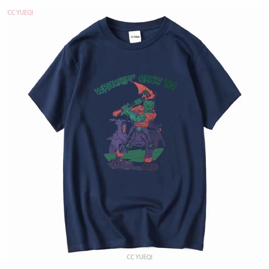 The Meteors 1985 Wreckin Crew Tour T-Shirt Weiß S bis 2345XL HC1149 vintage Gewaschen Atmungsaktiv Mode Weich Vielseitig Leicht