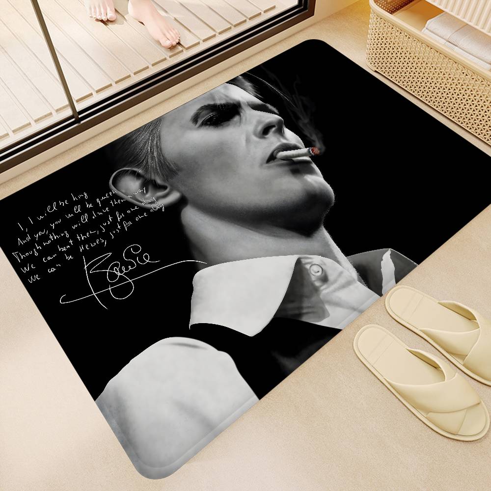 

Singer D-David B-Bowie Floor Mat Cheaper Anti-slip Modern Living Room Balcony Printed Bedside Mats 40x60cm
