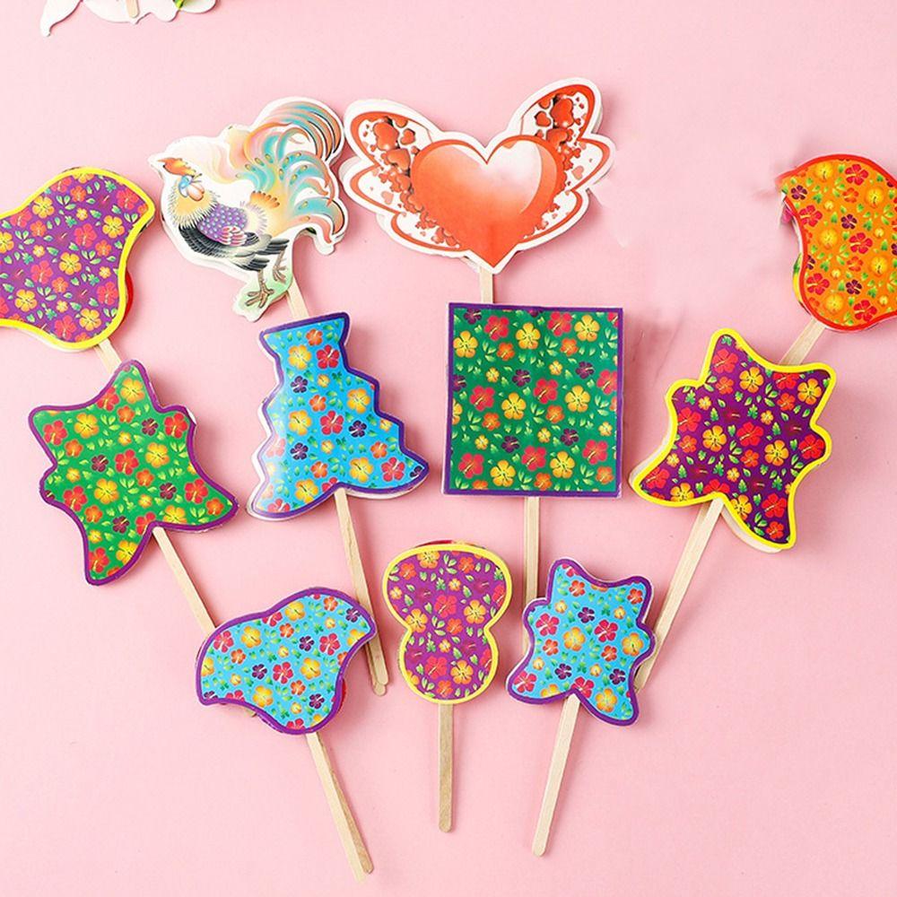 Folk Art Paper Toy Chinese Paper Flipping Toys Handmade Eighteen Changes Magic Flipping