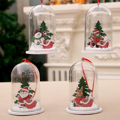Christmas Wood Resin Christmas Pendant Decorations Christmas Tree Decoration Christmas Gift Door Hanging