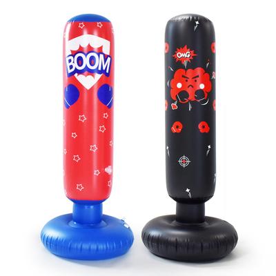 Kids Inflatable Punching Bag Free Standing Boxing Bag Bounce-Back Punch Bag Inflation Punching Column for Boxing Training