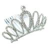 Korean Children's Crown Comb Accessories Girls' High End Crown Korean Version Princess Birthday Rhinestone Hair Accessories